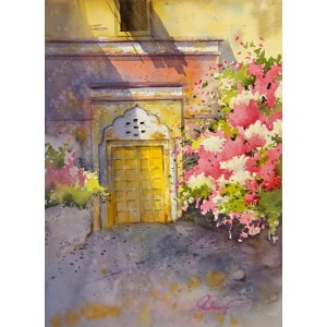 Sadia Arif, 11 x 15 Inch, Watercolor on Paper, Cityscape Painting, AC-SAD-063